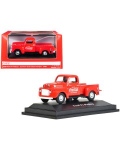 Motorcity Classics 1948 Ford F1 Pickup Truck "Coca-Cola" Red 1/72 Scale Diecast Model