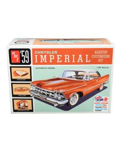 AMT 1959 Chrysler Imperial 3-in-1 Model Kit (1/25 Scale) - Build Hardtop, Racing, or Custom!