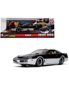 K.A.R.R. "Knight Rider" (1982) 1/24 Diecast Model Car - Black & Silver - Jada Hollywood Rides