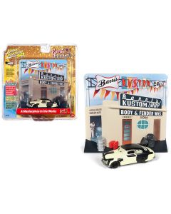 Johnny Lightning 1949 Mercury Coupe 'Barris Kustom Shop' Diorama - 1/64 Diecast