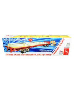 AMT Great Dane Extendable Flat Bed Trailer Model Kit - 1/25 Scale - AMT1111