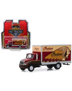 Greenlight 1/64 International Durastar Box Van - Indian Motorcycle H.D. Trucks Series 17 Diecast Model