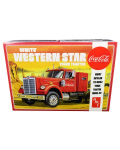 AMT White Western Star Coca-Cola Semi Truck Tractor 1/25 Scale Model Kit