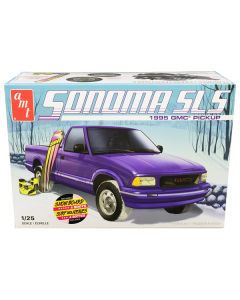 AMT 1995 GMC Sonoma SLS Pickup Truck Model Kit - 1/25 Scale - Includes Snowboard & Boots