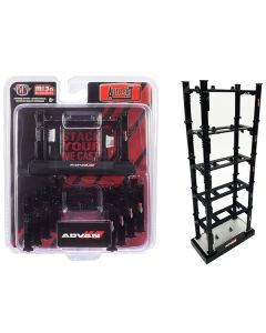 M2 Machines ADVAN Yokohama Stackable Auto-Lifts (5-Piece Set) for 1/64 Scale Model Cars