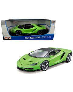 Maisto Lamborghini Centenario 1/18 Diecast - Lime Green with Matte Black Top (Model 31386grn)