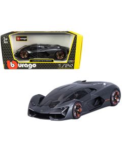 Bburago Lamborghini Terzo Millennio 1/24 Diecast Model Car - Dark Gray Metallic/Black