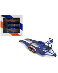 GMP Mopar Blue Tandem Car Trailer with Tire Rack - 1/43 Scale Diecast (Model 14310)