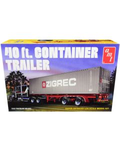 AMT 40' Container Trailer Model Kit - 1/24 Scale - Build Your Dream Rig!