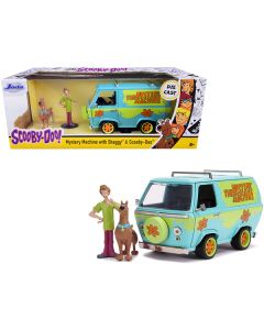 Jada Scooby-Doo! The Mystery Machine 1/24 Scale Diecast Model Car with Shaggy & Scooby-Doo Figurines