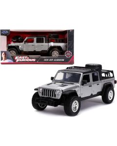 Jada Fast & Furious 2020 Jeep Gladiator Pickup - 1/24 Scale Silver Diecast Model