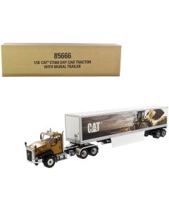 Diecast Masters CAT CT660 & Caterpillar Mural Trailer 1/50 Scale Model