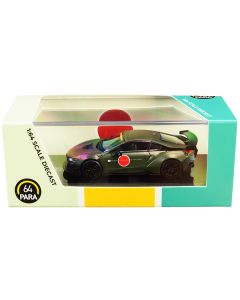 Paragon 1/64 BMW i8 Zero Liberty Walk - Dark Green Diecast Model Car