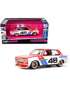 Maisto 1/24 Datsun 510 #46 'Simoniz' BRE 'Tokyo Mod' Diecast Model Car (6.75-inch)