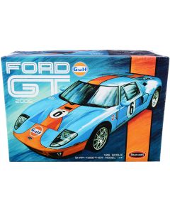 Polar Lights 2006 Ford GT "Gulf Oil" 1/25 Scale Snap Model Kit - No Glue/Paint Needed!