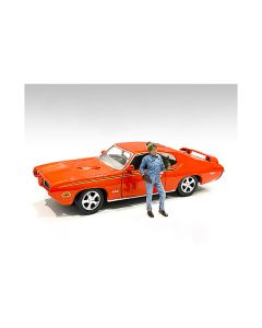 American Diorama Retro Female Mechanic IV Figurine, 2.75-inch, 1/24 Scale Model