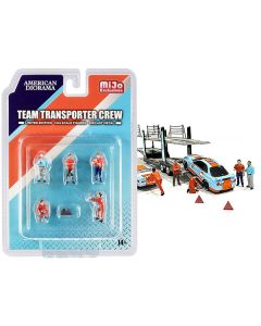 American Diorama Team Transporter Crew - 1/64 Scale Figurines & Accessories (6 pc Set)