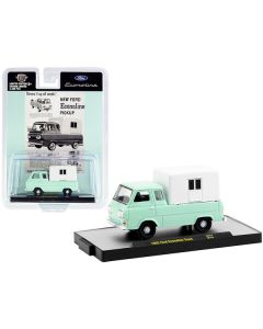 M2 Machines 1965 Ford Econoline Pickup with Camper - Mint Green & White - 1/64 Diecast (Limited Edition)