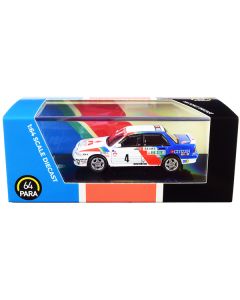 Paragon 1/64 Mitsubishi Galant VR-4 #4 Monte Carlo Rally (1991) Diecast Model Car