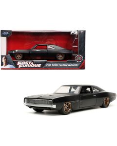 Dom's 1968 Dodge Charger Widebody - Fast & Furious 9 (F9) - 1/24 Scale Diecast Model Car - Jada - Matte Black