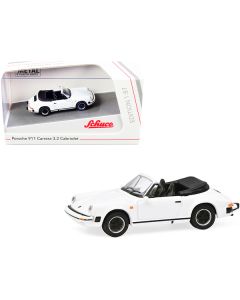 Schuco Porsche 911 Carrera 3.2 Cabriolet (White) 1/87 Scale Diecast Model