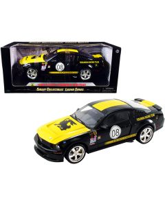 Shelby Collectibles 2008 Ford Shelby Mustang Terlingua #08, Black/Yellow, 1:18 Scale Diecast Model