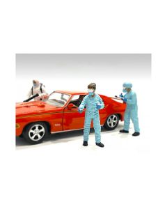 American Diorama Hazmat Crew Figurine II - 1/18 Scale - Miniature Hazmat Responder