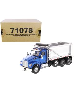 Diecast Masters Kenworth T880S OX Stampede Dump Truck - Blue & Chrome, 1/50 Scale