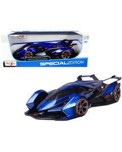Maisto Lamborghini V12 Vision Gran Turismo Blue Metallic 1/18 Diecast Model Car (MPN: 31454bl)