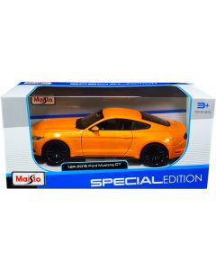 Maisto 2015 Ford Mustang GT 5.0 Diecast Model Car, 1:24 Scale, Orange Metallic