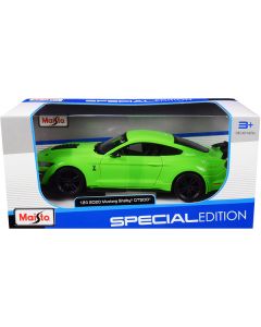 Maisto 2020 Ford Mustang Shelby GT500 - 1/24 Scale Diecast Model Car - Bright Green