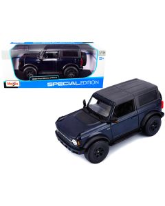 Maisto 2021 Ford Bronco Wildtrak - Dark Blue Metallic, 1/18 Scale Diecast