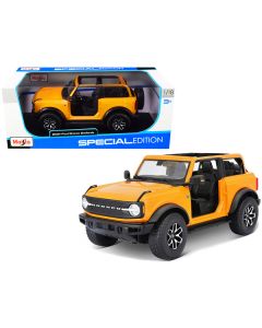 Maisto 2021 Ford Bronco Badlands - Orange Metallic 1/18 Diecast Model