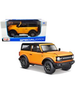 Maisto 2021 Ford Bronco Badlands (Orange Metallic/Black Top) 1/24 Diecast Model