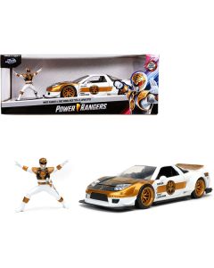 Jada 2002 Honda NSX Type-R RHD & White Ranger 1/24 Diecast Model Car - Collector's Edition