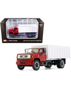 First Gear Chevrolet C65 Grain Truck - Red & White - 1/64 Diecast Model (60-0913)