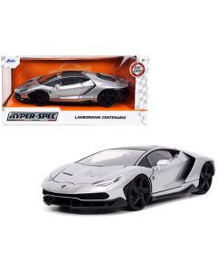 Jada Hyper-Spec Lamborghini Centenario - 1/24 Scale Diecast Model - Gray Metallic/Black