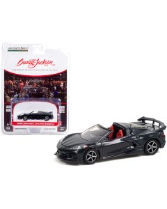Greenlight 2020 Chevy Corvette C8 Convertible - Shadow Gray/Red Interior - 1/64 Diecast