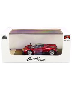 Pagani Huayra Roadster - Red Metallic with Carbon Accents - 1/64 Scale Diecast Model - LCD Models
