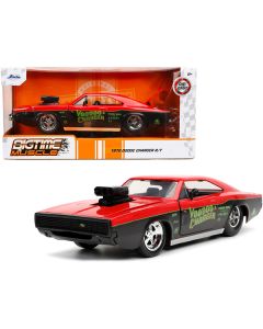 Jada 1970 Dodge Charger R/T "Voodoo Charger" Red & Black 1/24 Scale Diecast Model Car