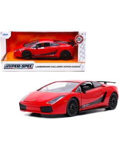 Jada Hyper-Spec Lamborghini Gallardo Superleggera - 1/24 Scale Red Diecast Model Car