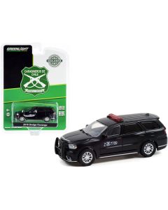 Greenlight 2018 Dodge Durango Police Car - Matt Black Chilean Carabineros - 1/64 Scale Diecast Model