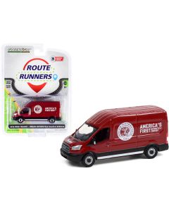 Greenlight 2015 Ford Transit LWB High Roof Van - Indian Motorcycle Sales & Service - Burgundy - 3.25" Diecast Model