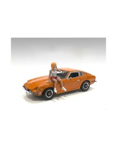 American Diorama Car Meet 2 Figurine V 1/18 Scale - 3.25 Inch Hand-Painted Poly-Resin