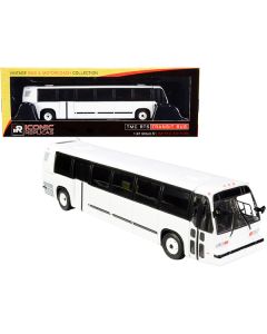 Iconic Replicas TMC RTS Transit Bus - Blank White, 1/87 HO Scale Diecast Model
