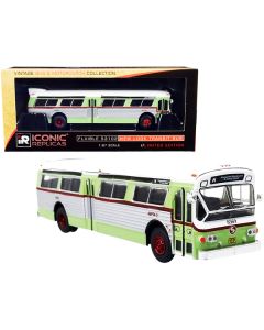 Iconic Replicas Flxible 53102 Transit Bus - SEPTA Philadelphia - Light Green/Silver - 1/87 HO Scale