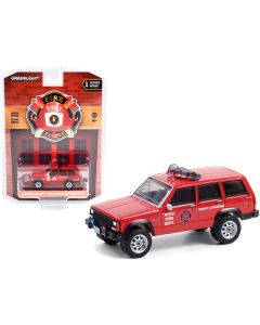 Greenlight 1990 Jeep Cherokee - Reno Fire Department - 1/64 Diecast Model