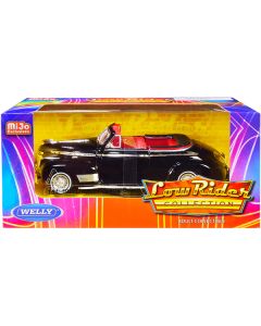 Welly 1941 Chevrolet Special Deluxe Convertible, Black/Red - 1/24 Scale Diecast "Low Rider Collection"
