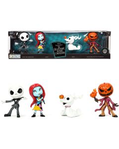 Jada Metalfigs Nightmare Before Christmas Diecast Figurines 2.5" Set of 4 - Jack, Sally, Zero