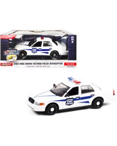 Greenlight 2008 Ford Crown Victoria Police Interceptor - Indiana State Police Hot Pursuit - 1/24 Scale Diecast Model